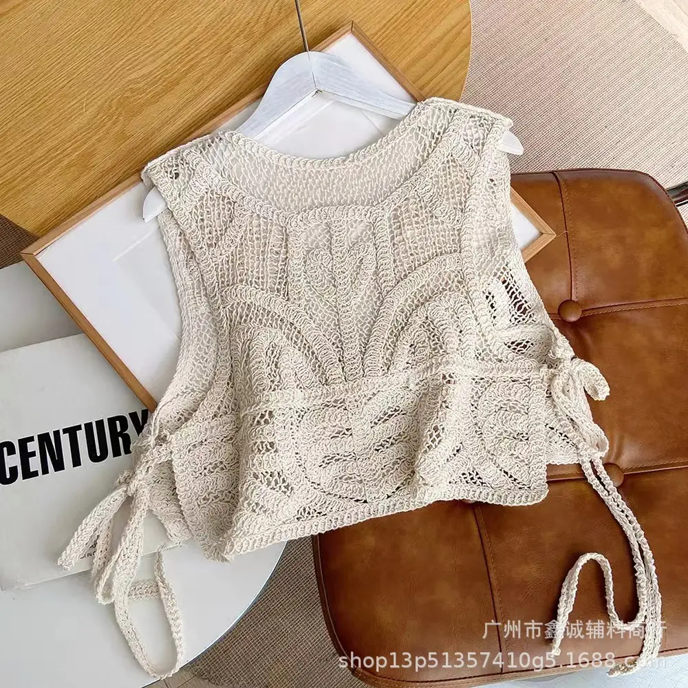 New V-neck Knitted V-Neck Vest Women's Elegant Stacked Top - Image 25