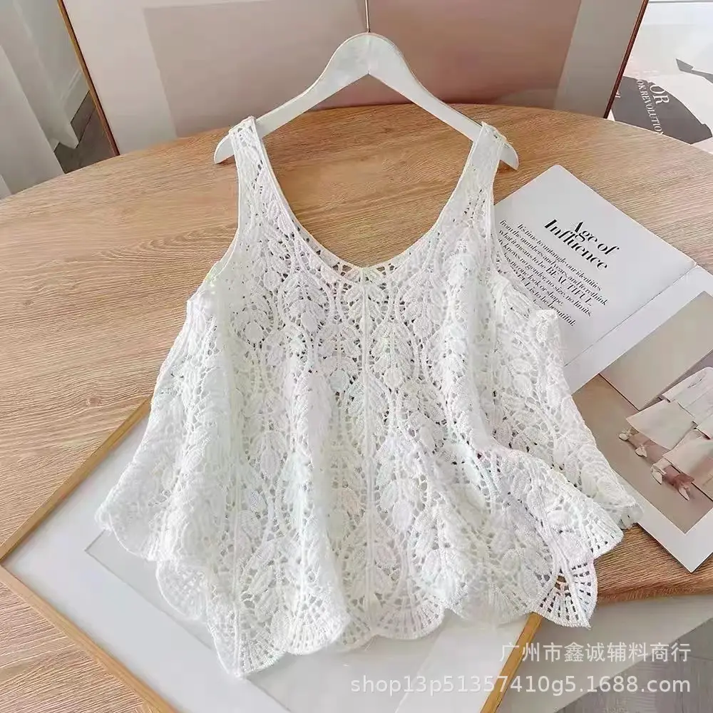New V-neck Knitted V-Neck Vest Women's Elegant Stacked Top - Image 7