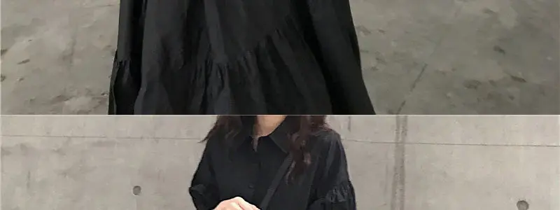 2023 Black Loose Western Dress Plus Size Fat Sister Cover — feature 11