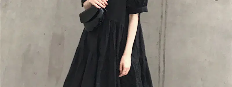 2023 Black Loose Western Dress Plus Size Fat Sister Cover — feature 12