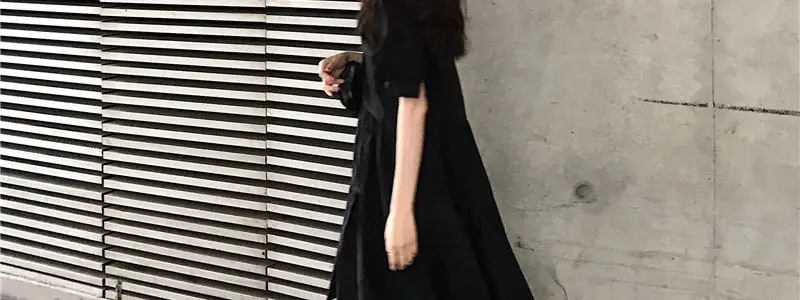 2023 Black Loose Western Dress Plus Size Fat Sister Cover — feature 15