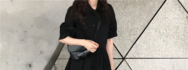 2023 Black Loose Western Dress Plus Size Fat Sister Cover — feature 3