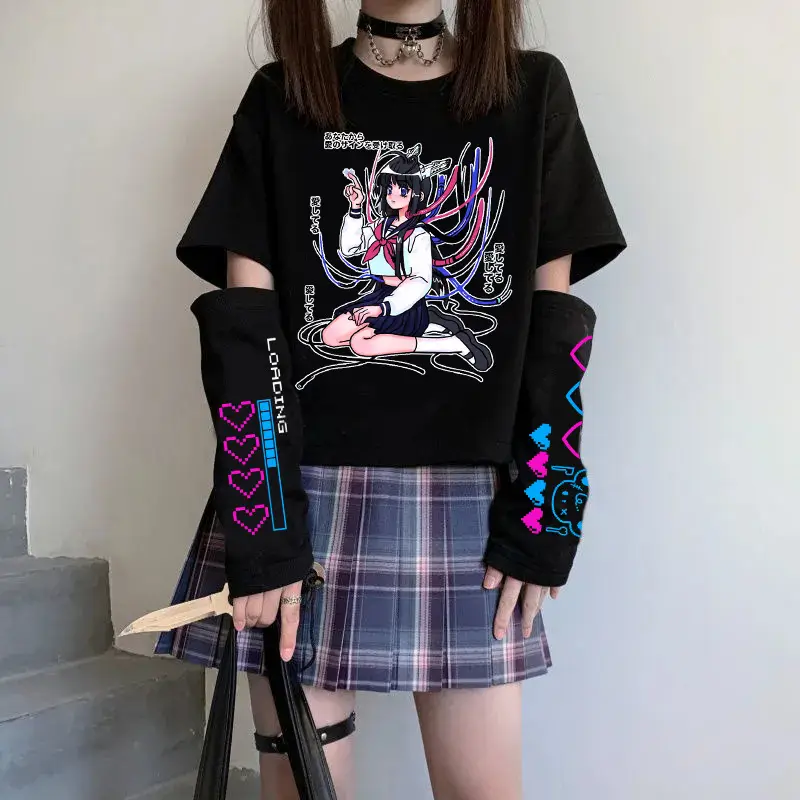 Women 2022 Velvet T-Shirt with Pink Bear Print