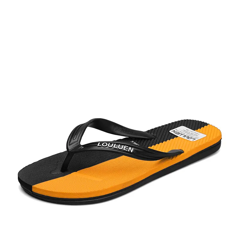 Men Green Strap Sandals Summer Casual Flip Flops