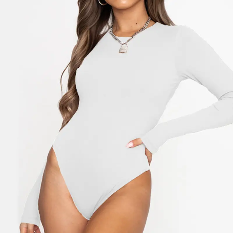 2023 Red Long Sleeve Bodysuit for Women - Image 3