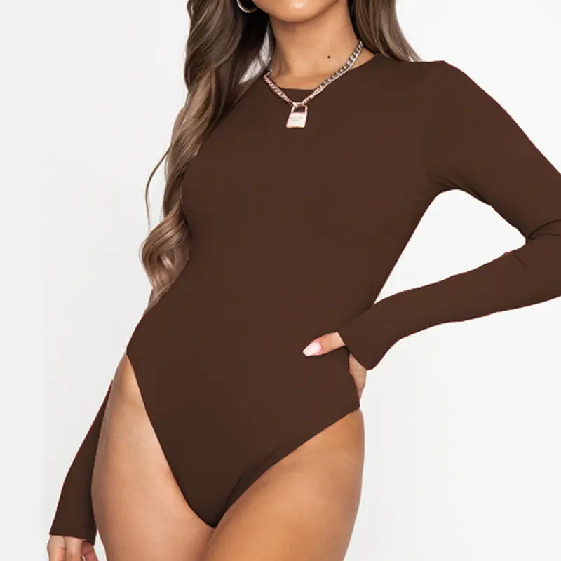 2023 Red Long Sleeve Bodysuit for Women - Image 7