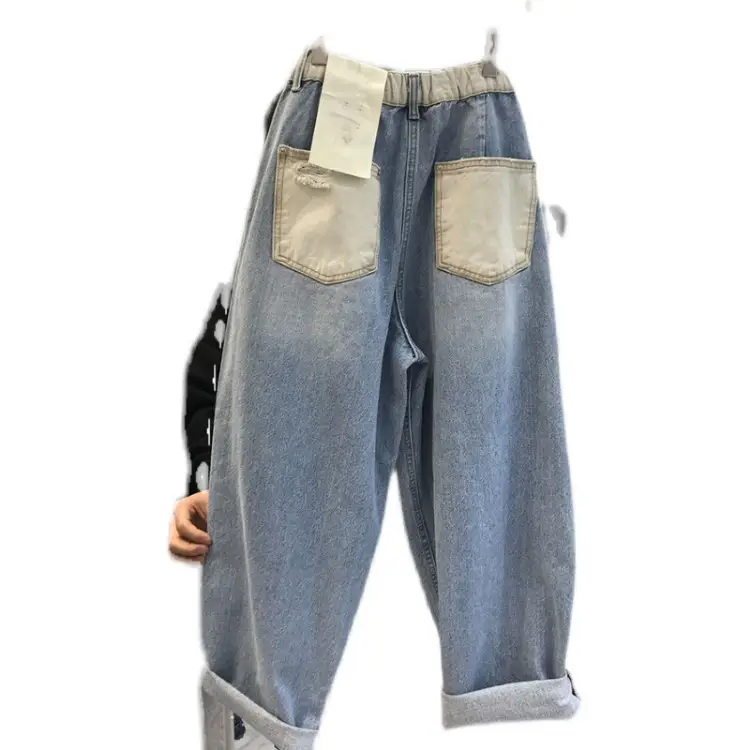 Women Denim Hallon Pants Large Spring Summer 2024