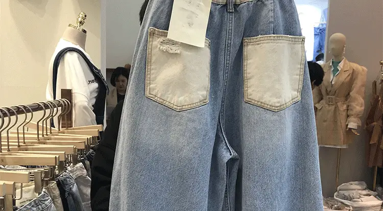 Women Denim Hallon Pants Large Spring Summer 2024 — feature 9