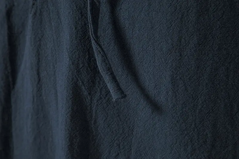 Men Navy Cotton Hooded Short Sleeve Shirt — feature 26