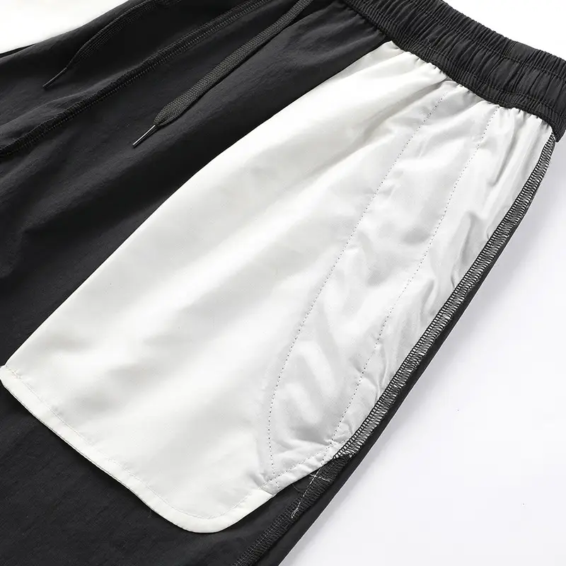 Men Black Loose Fit Sports Shorts Plus Size 160kg