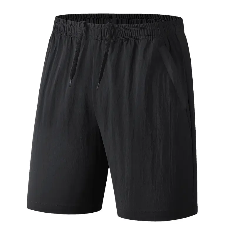 Men Black Loose Fit Sports Shorts Plus Size 160kg