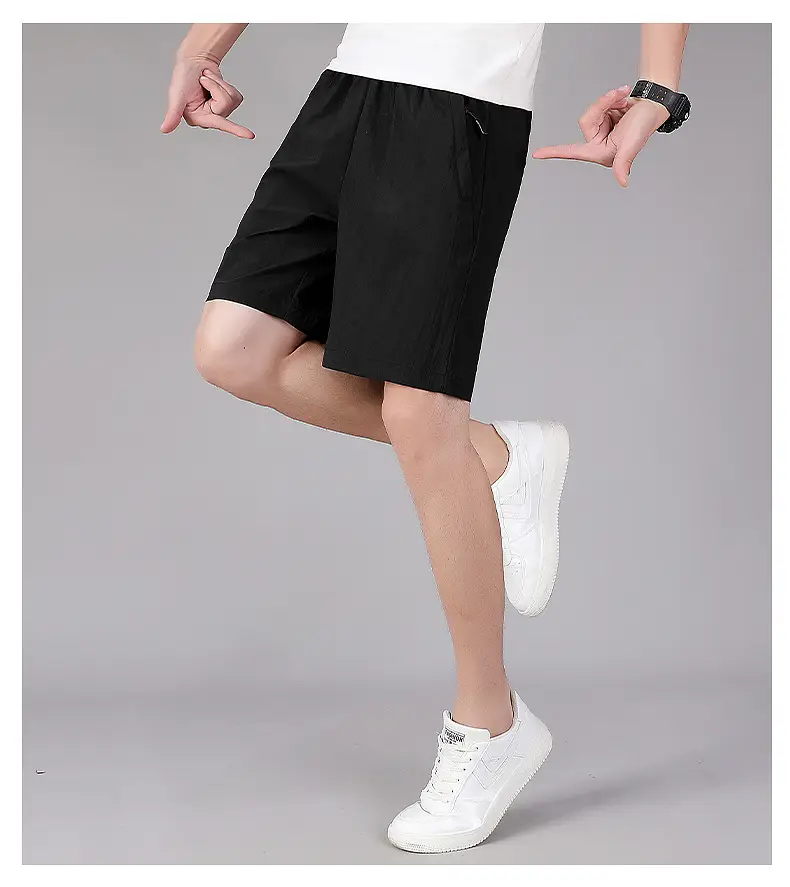 Men Black Loose Fit Sports Shorts Plus Size 160kg — feature 48