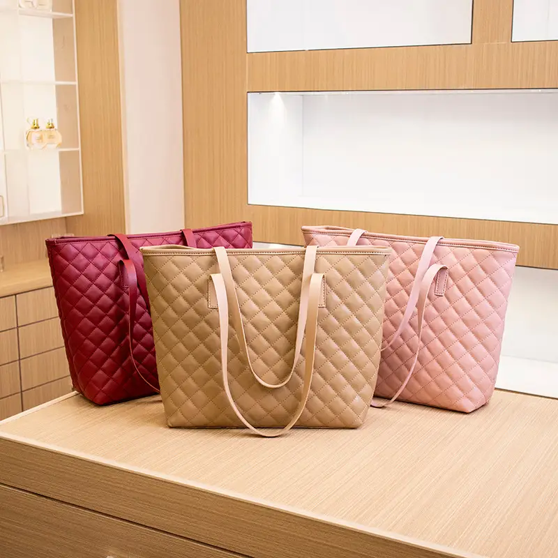 2022 Women Embroidered Tote Bag Black White Pink Large Capacity - Image 7