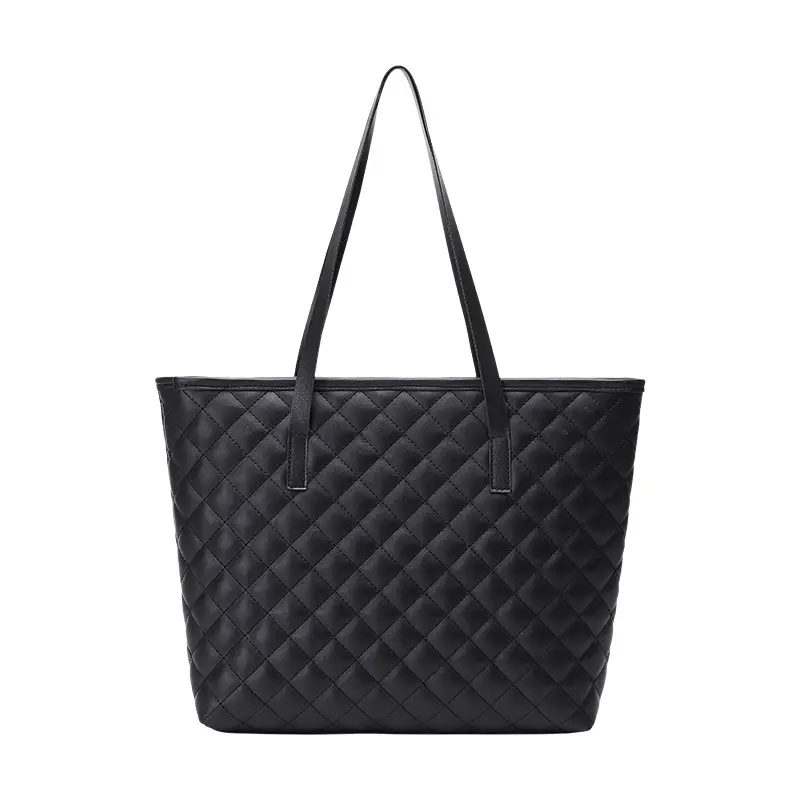 2022 Women Embroidered Tote Bag Black White Pink Large Capacity - Image 9