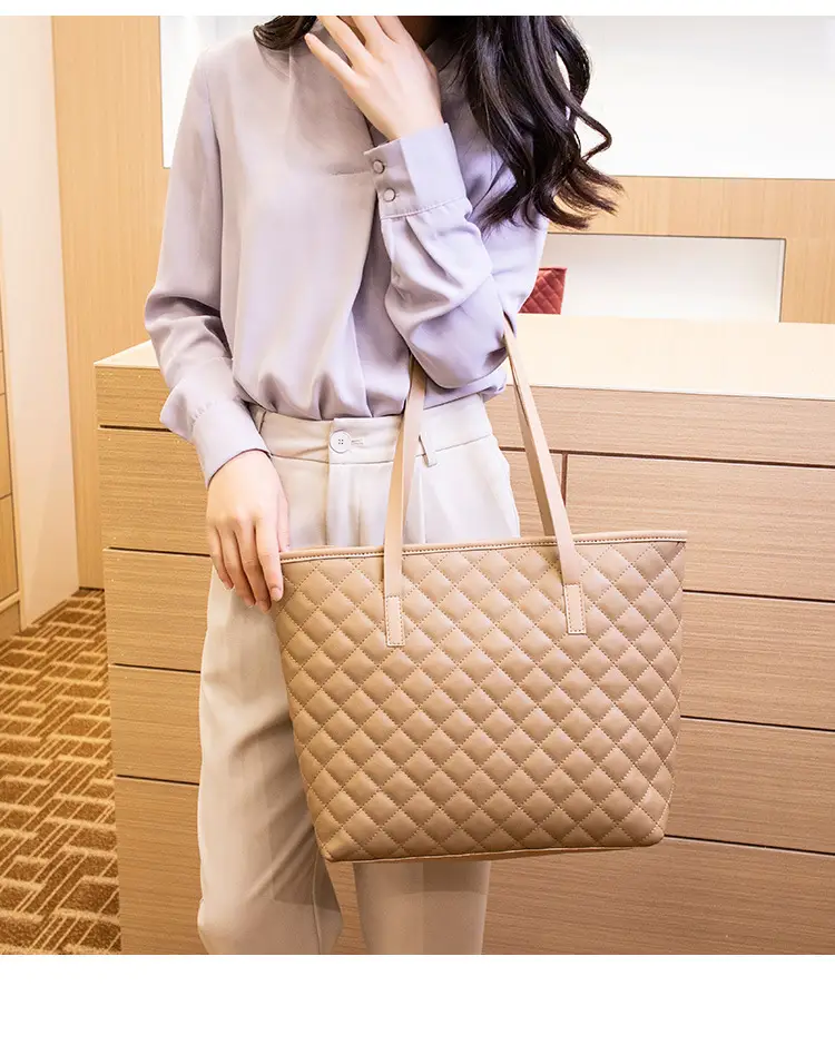 2022 Women Embroidered Tote Bag Black White Pink Large Capacity — feature 13