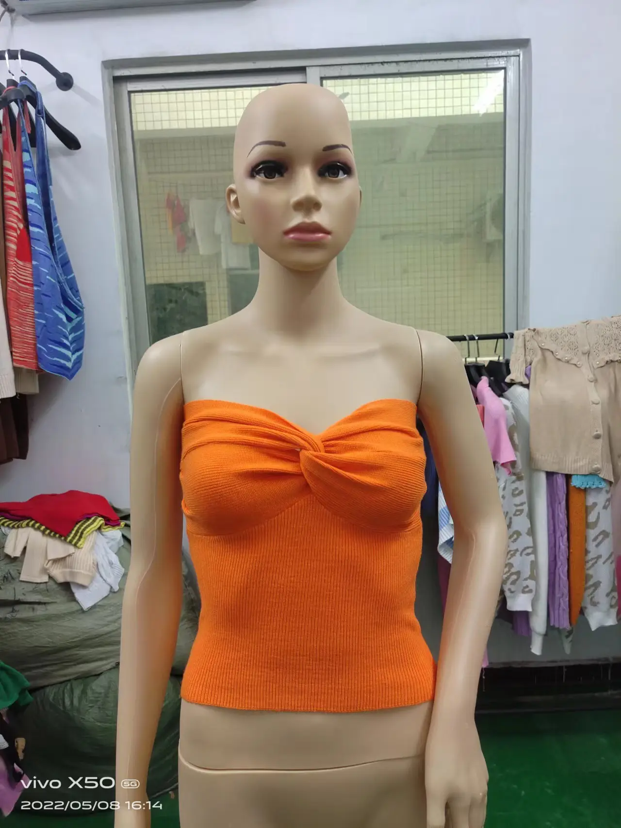 Purple Kink Knitted Sling Top for Women