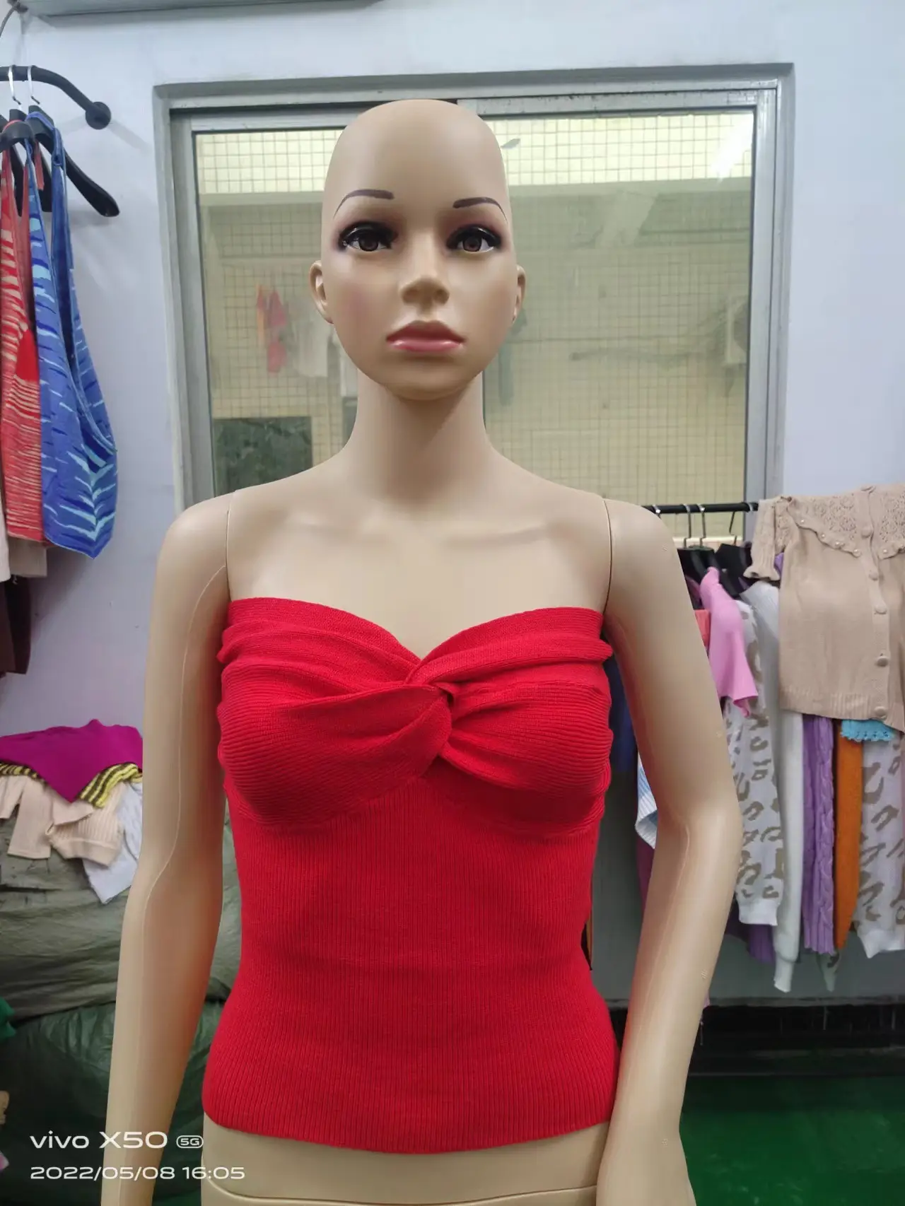 Purple Kink Knitted Sling Top for Women