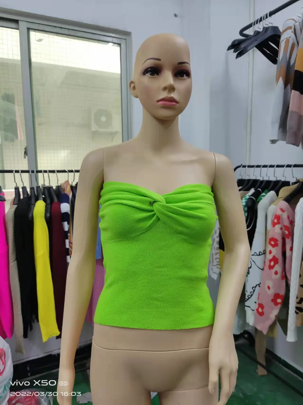 Purple Kink Knitted Sling Top for Women