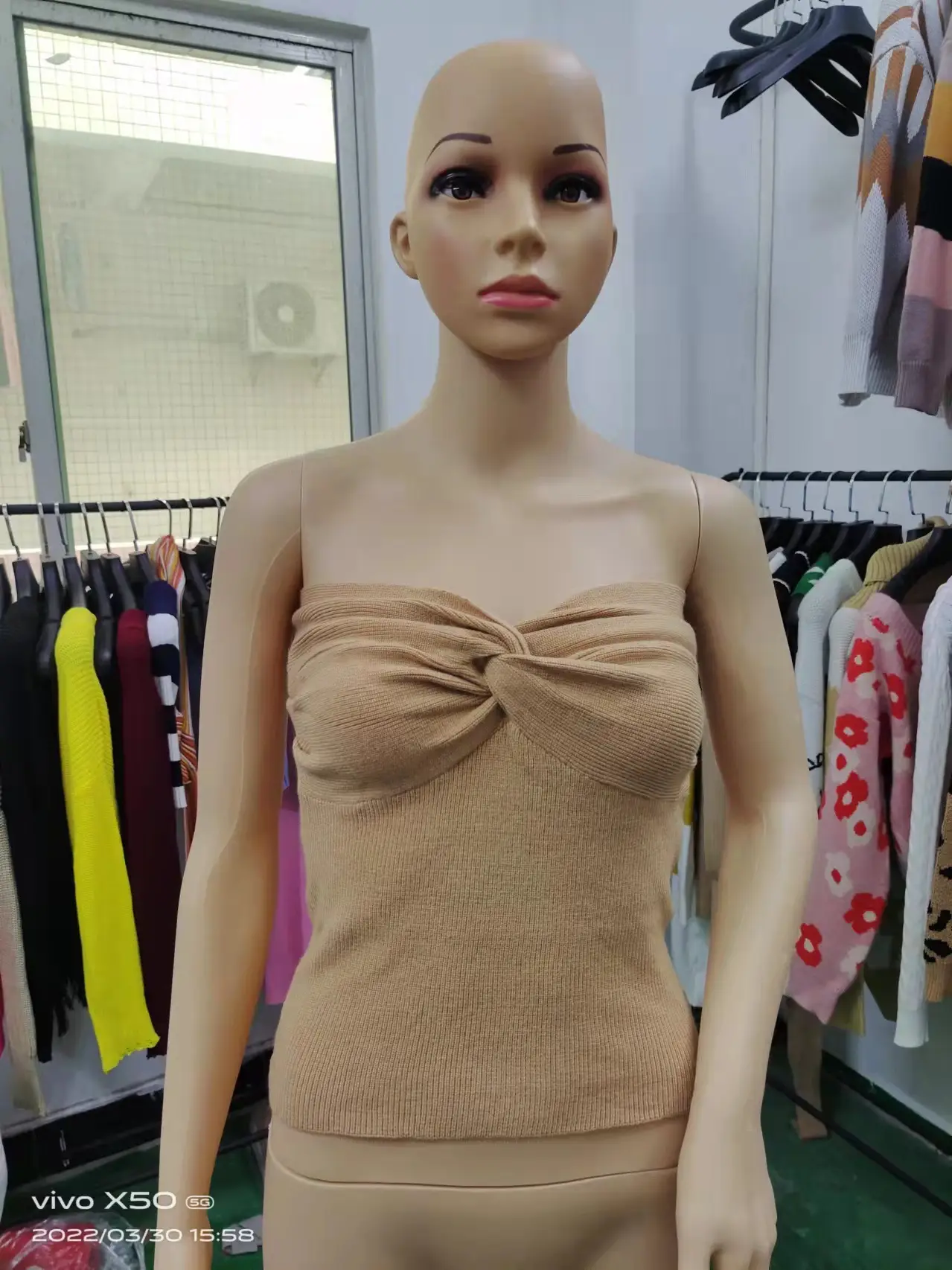 Purple Kink Knitted Sling Top for Women