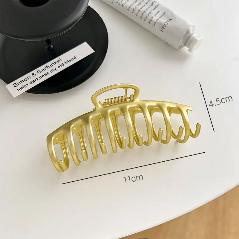 Gold Metal Hair Grip Clip for Women 4.4cm - Image 10