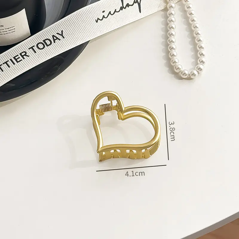 Gold Metal Hair Grip Clip for Women 4.4cm - Image 12