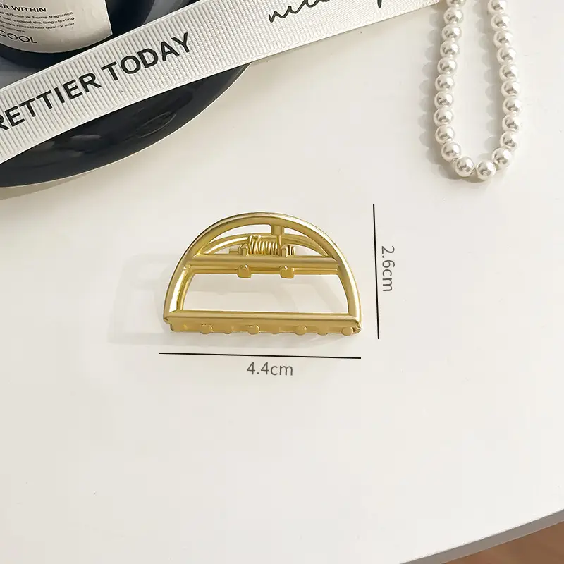 Gold Metal Hair Grip Clip for Women 4.4cm - Image 13