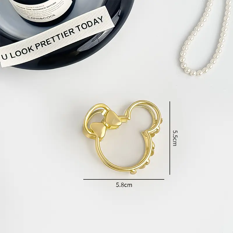 Gold Metal Hair Grip Clip for Women 4.4cm - Image 20