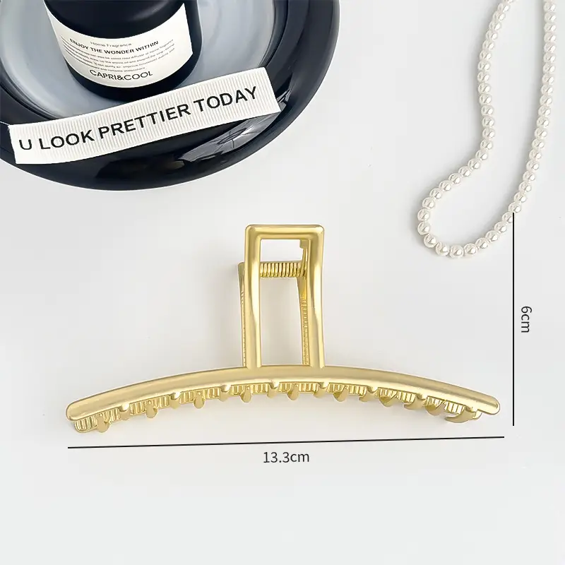 Gold Metal Hair Grip Clip for Women 4.4cm - Image 27