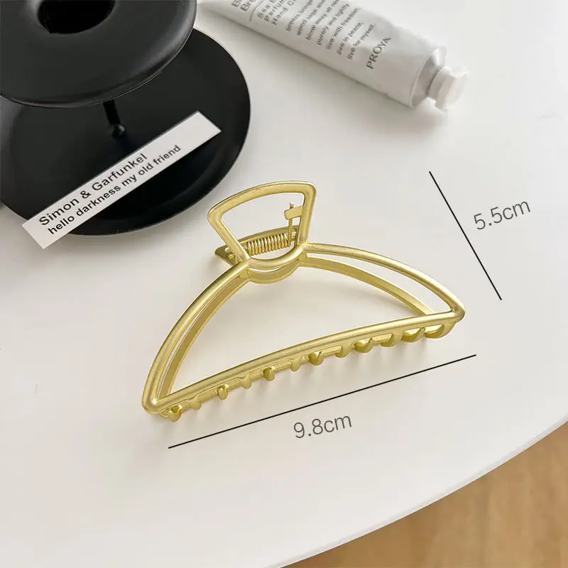 Gold Metal Hair Grip Clip for Women 4.4cm - Image 3