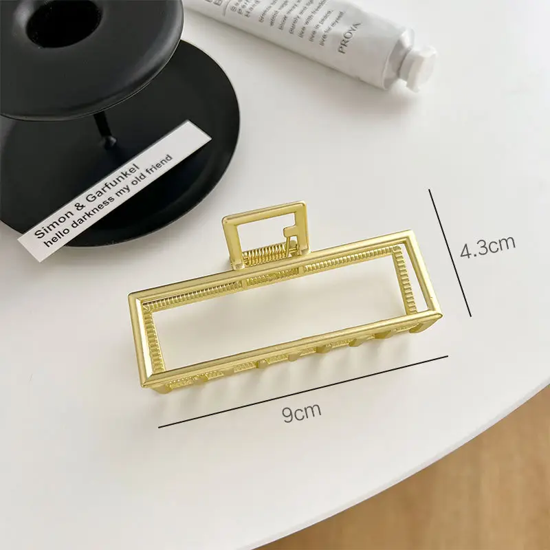 Gold Metal Hair Grip Clip for Women 4.4cm - Image 4