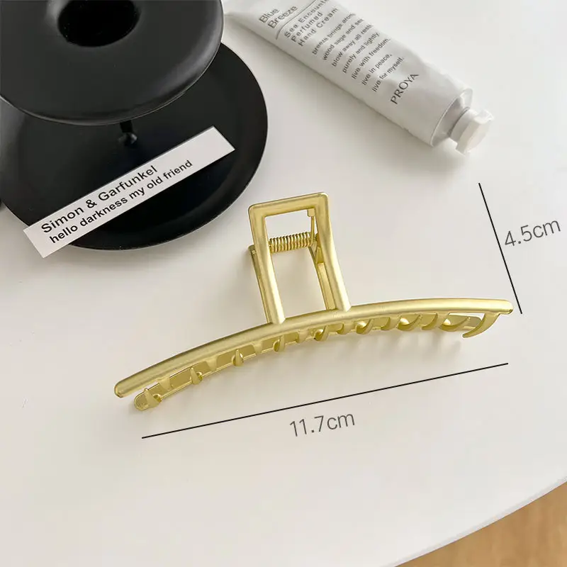 Gold Metal Hair Grip Clip for Women 4.4cm - Image 6