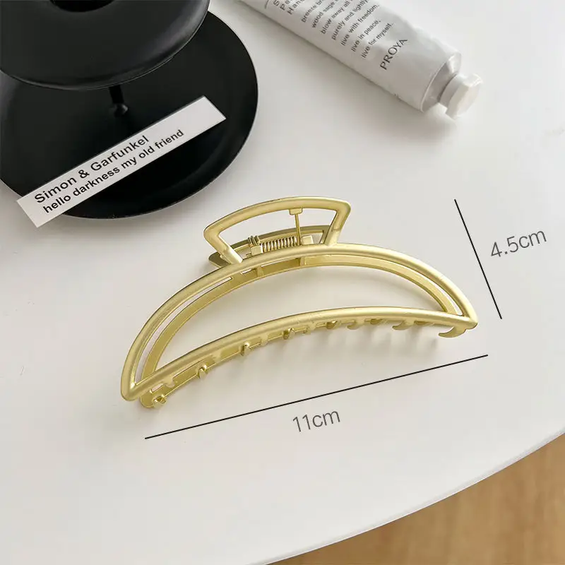 Gold Metal Hair Grip Clip for Women 4.4cm - Image 7