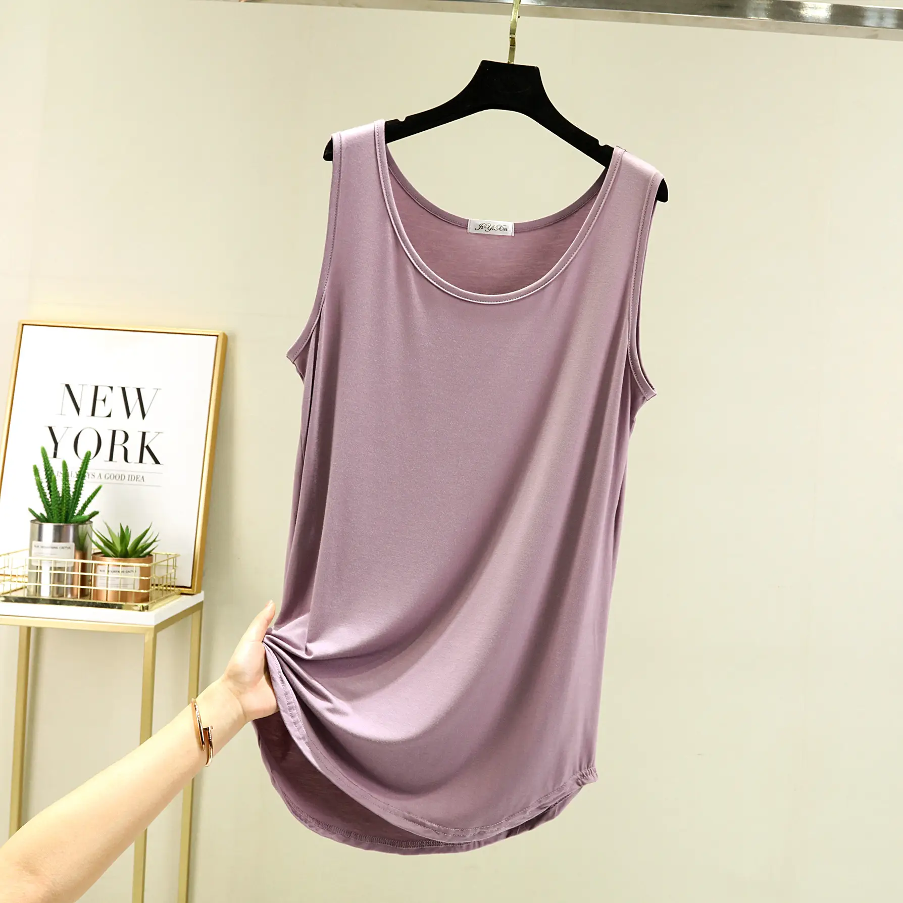 Women's Black Sleeveless Camisole Plus Size - Image 7