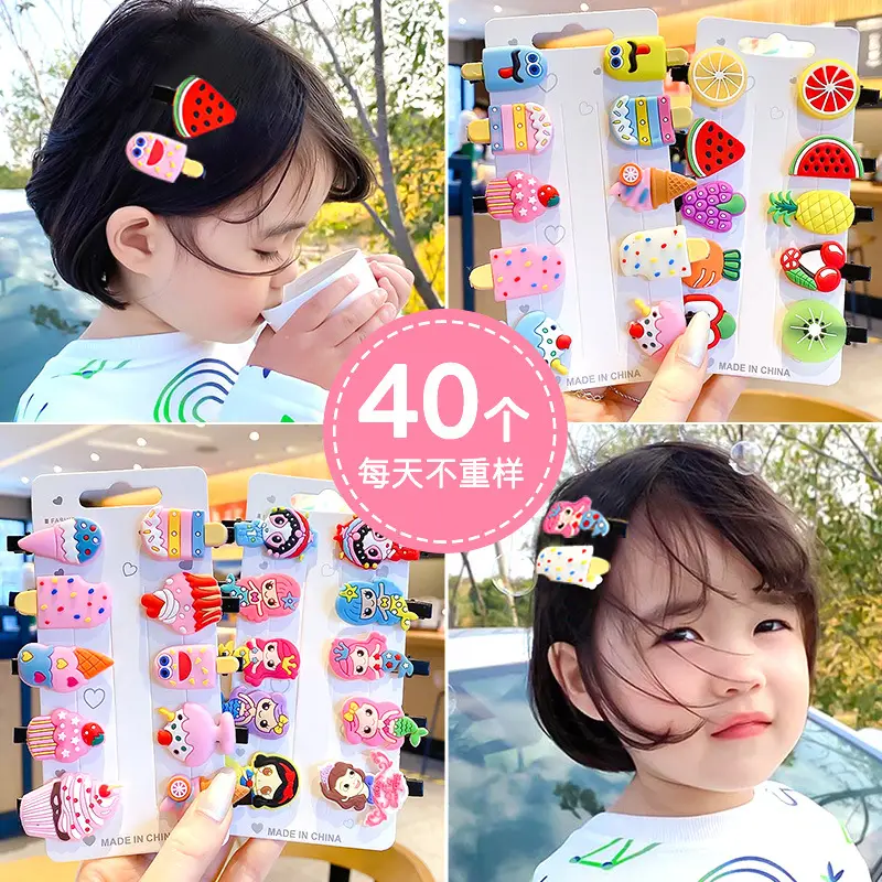 Cute Cartoon Hair Clips for Girls Small Clip Bangs - Image 9