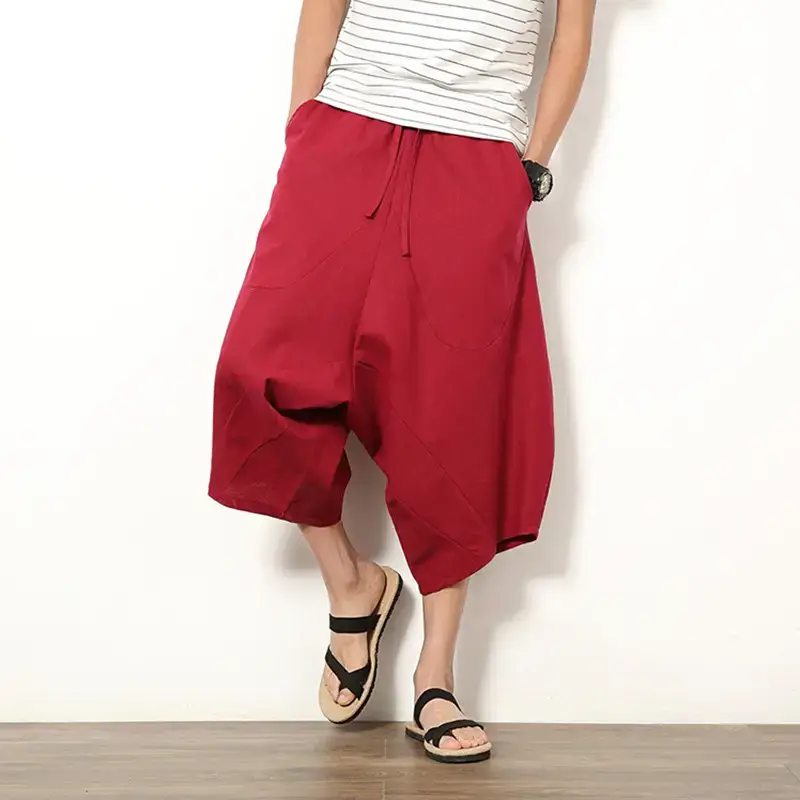 2023 Loose Fit Nepal Capri Pants for Men - Image 2