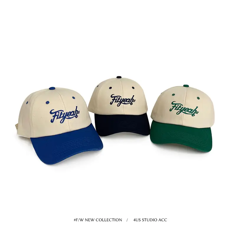 Women Japanese Style Baseball Cap Green White Summer - Image 8