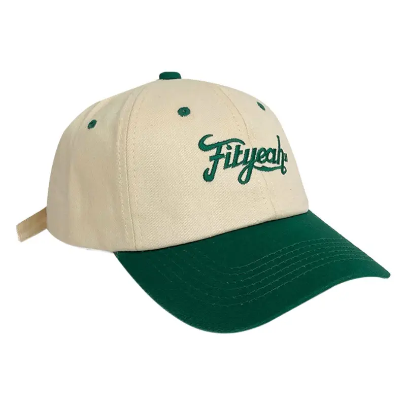 Women Japanese Style Baseball Cap Green White Summer