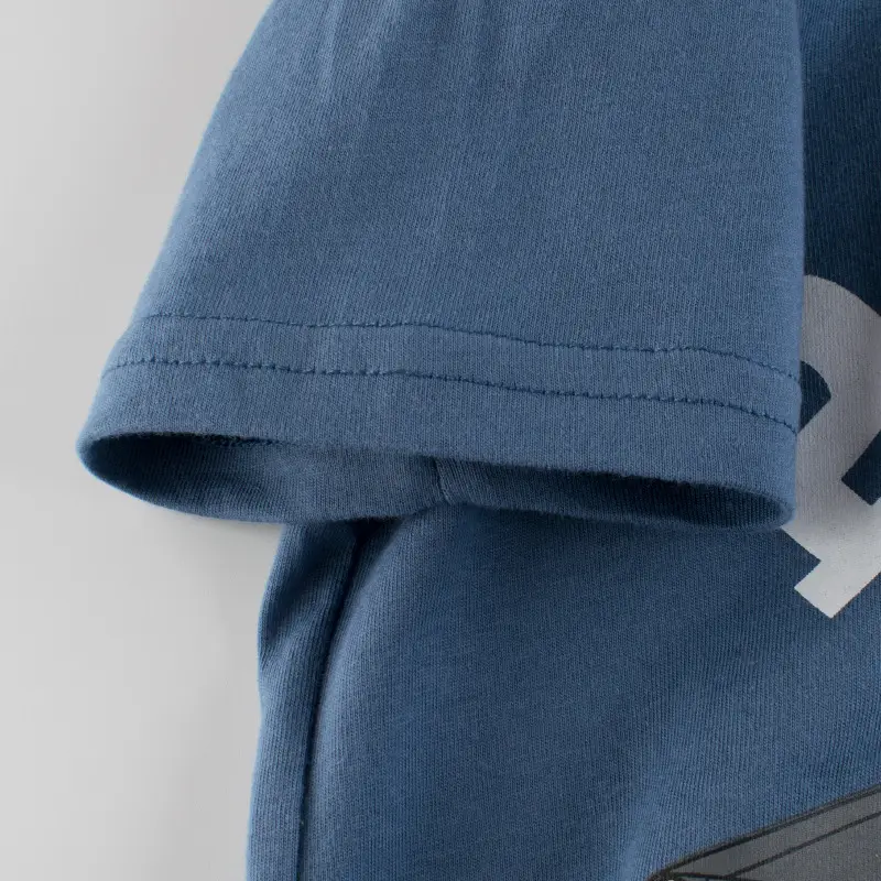 Police Graphic Boys T-Shirt Blue Short Sleeve