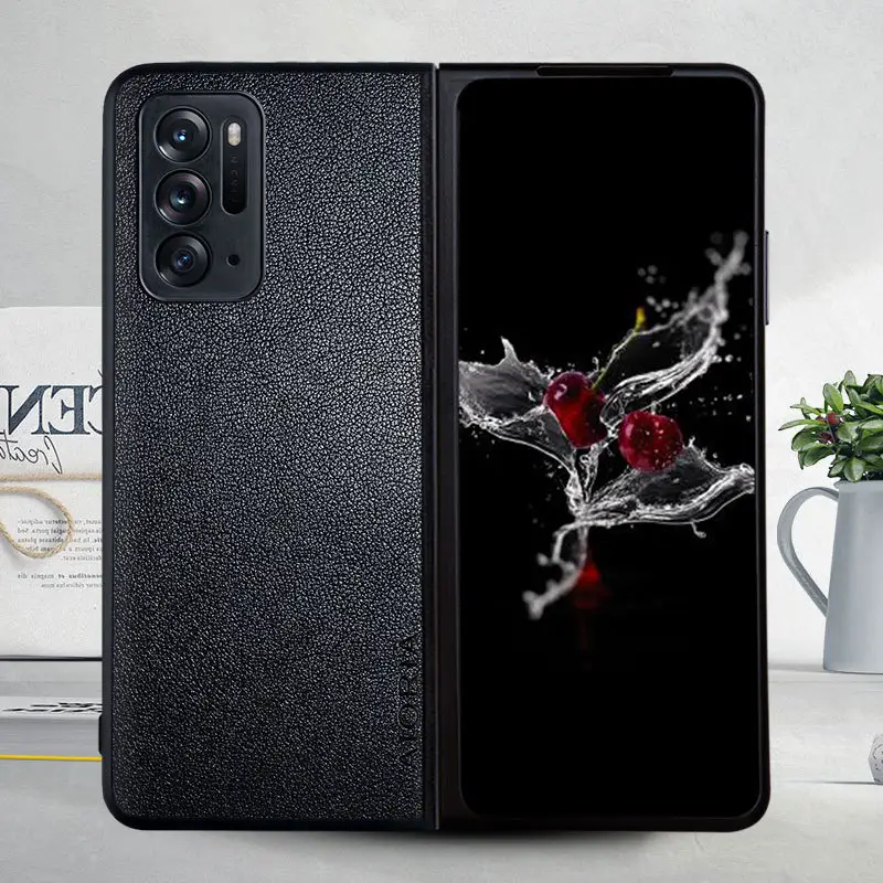 OPPO Find N Mobile Phone Case with Small Litchi Pattern - Image 6