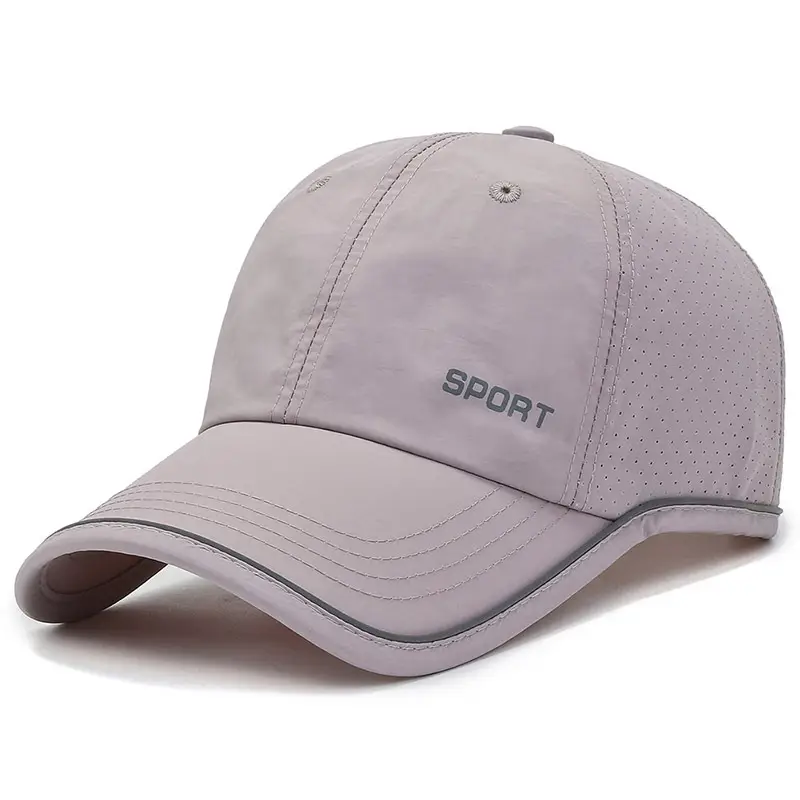 Men Grey Baseball Cap with "SPORT" Logo - Image 4