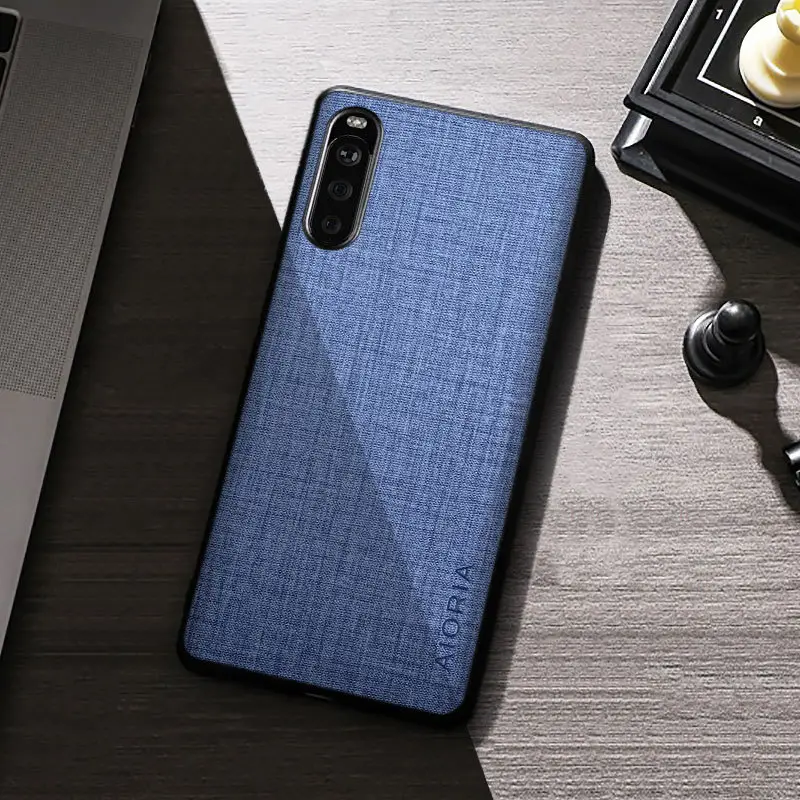 Sony Xperia 10 III Mobile Phone Shell Non-Slip Canvas 0.5mm - Image 4