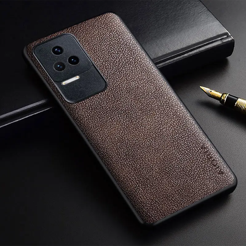 Xiaomi Redmi K50 Pro K40 Mobile Phone Case with Small Litchi Pattern