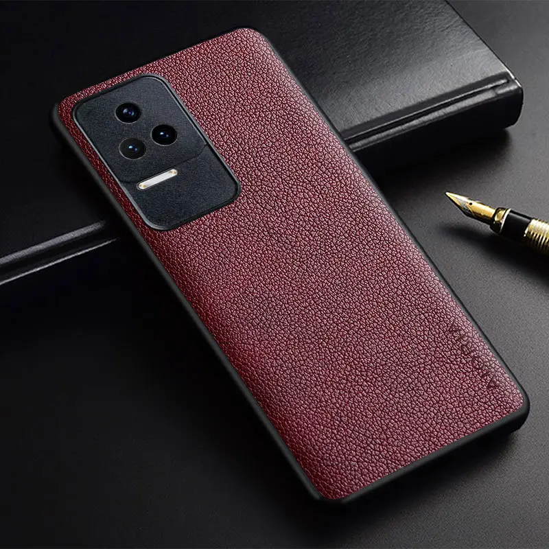 Xiaomi Redmi K50 Pro K40 Mobile Phone Case with Small Litchi Pattern