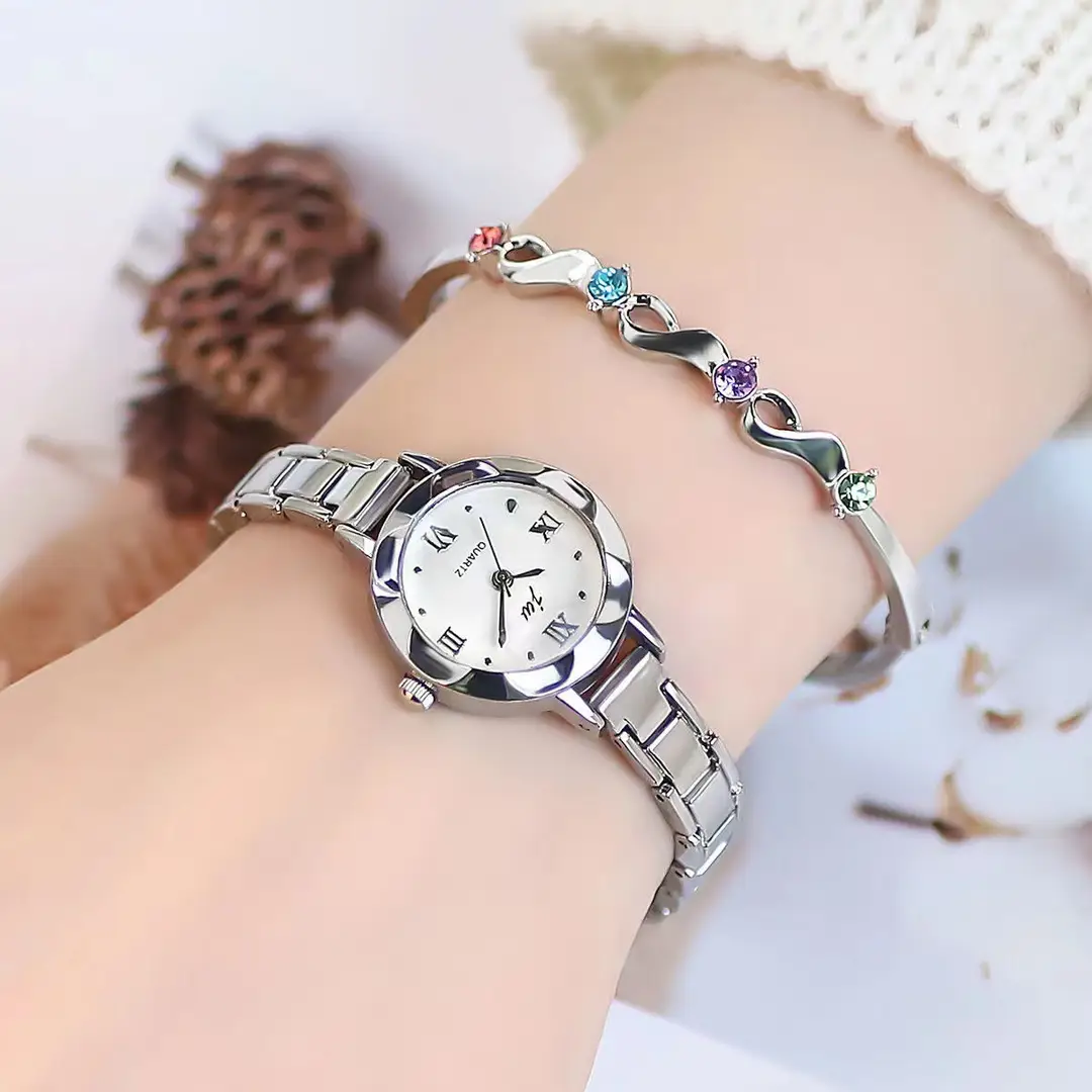 New Fashion Style Women's Watch Female Student Thin Small Dial Korean Style Simple Electronic Quartz Watch