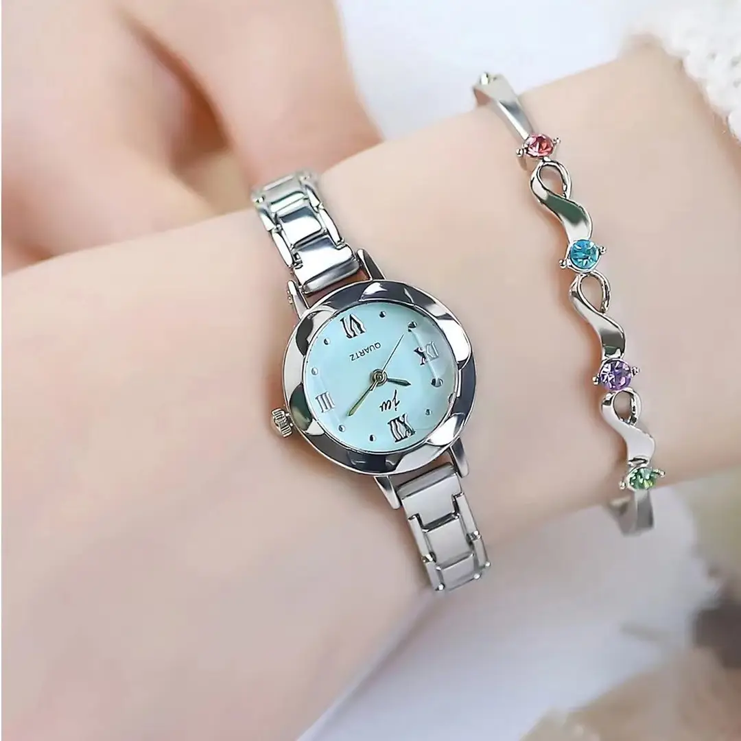 New Fashion Style Women's Watch Female Student Thin Small Dial Korean Style Simple Electronic Quartz Watch