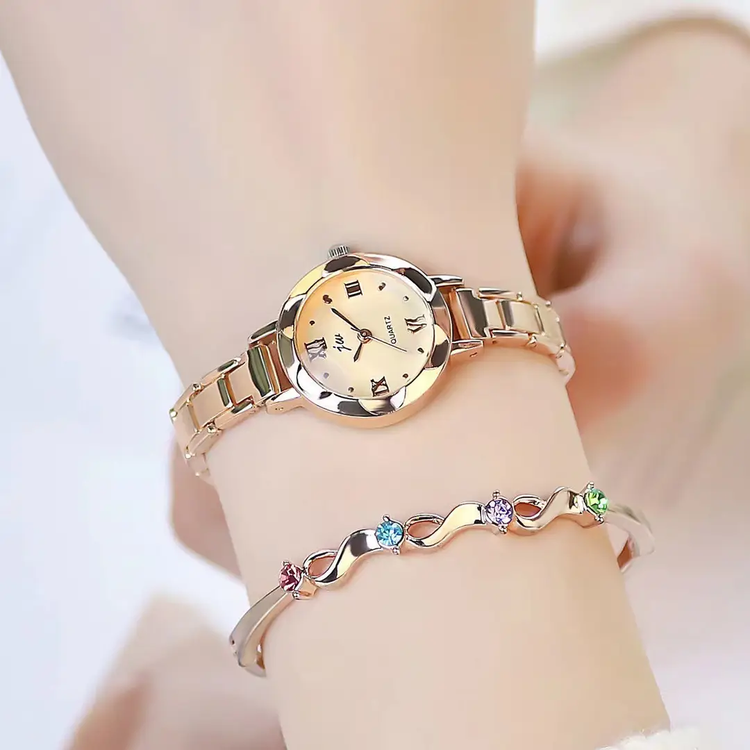 New Fashion Style Women's Watch Female Student Thin Small Dial Korean Style Simple Electronic Quartz Watch