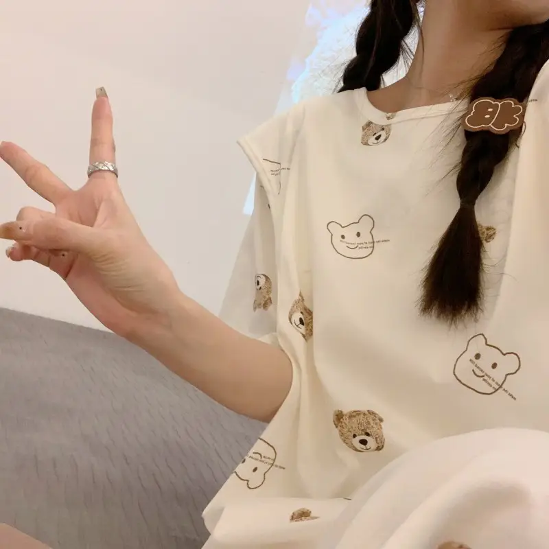 Moon Dress Summer Thin Pajamas Dress Postpartum Breastfeeding May Pregnant Women Postpartum Breastfeeding Skirt Large Size Summer Dress — feature 8