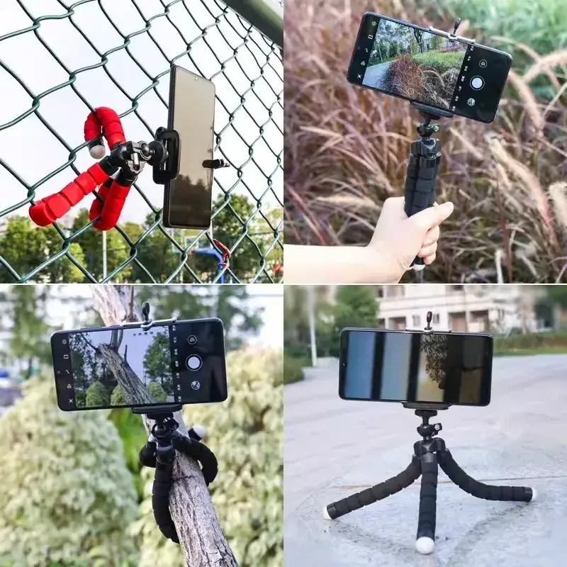 Red Sponge Mobile Phone Bracket Tripod - Image 13