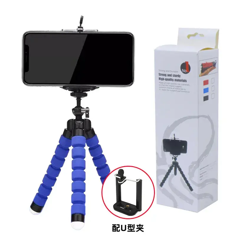 Red Sponge Mobile Phone Bracket Tripod - Image 5