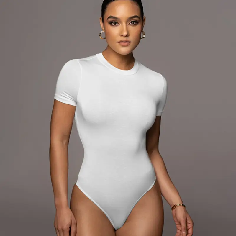 Women's Sexy Tight-Fitting Short-Sleeve Bottoming Suit - Image 11